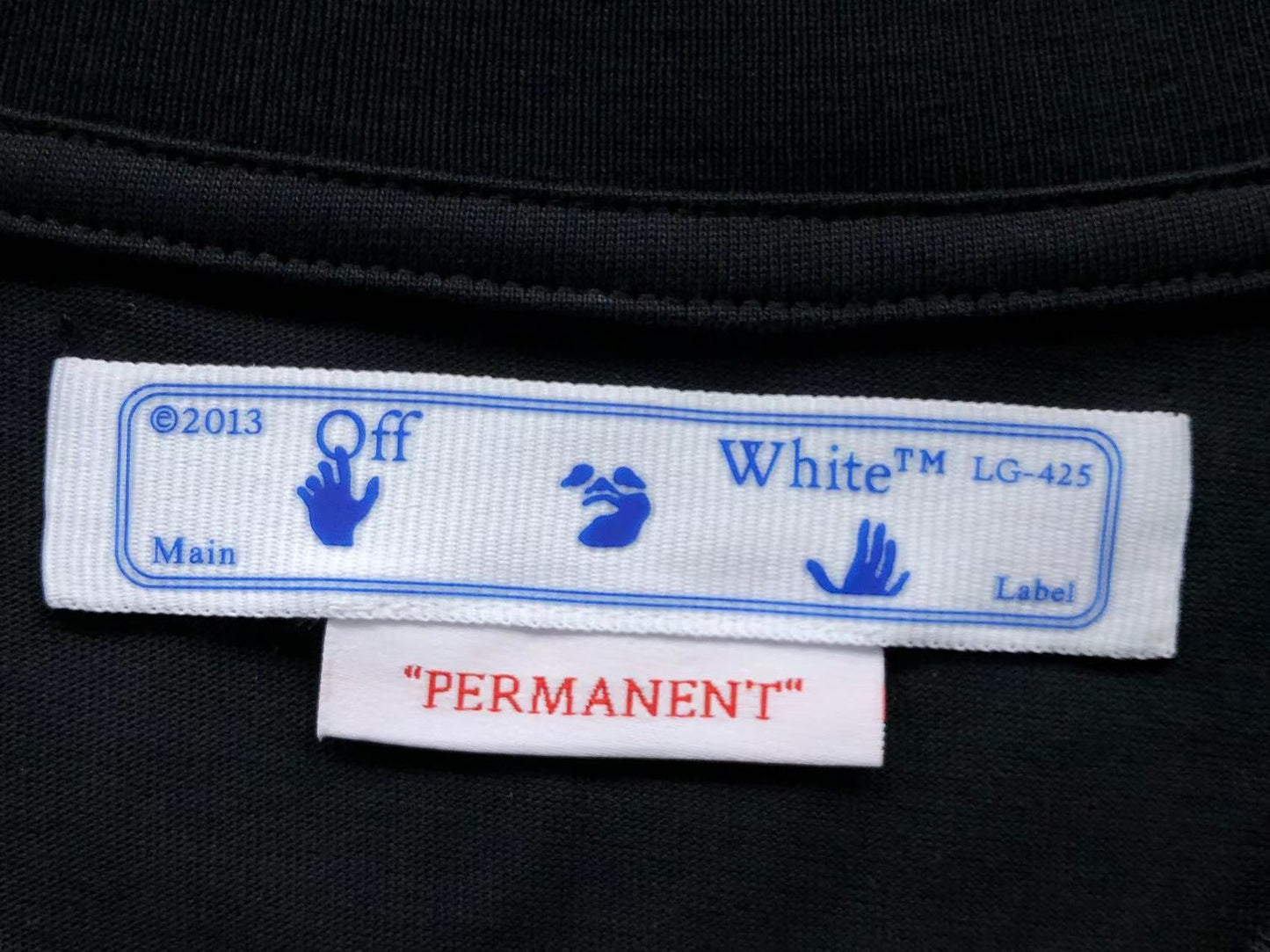 OFF WHITE X AIR JORDAN TEE BLACK