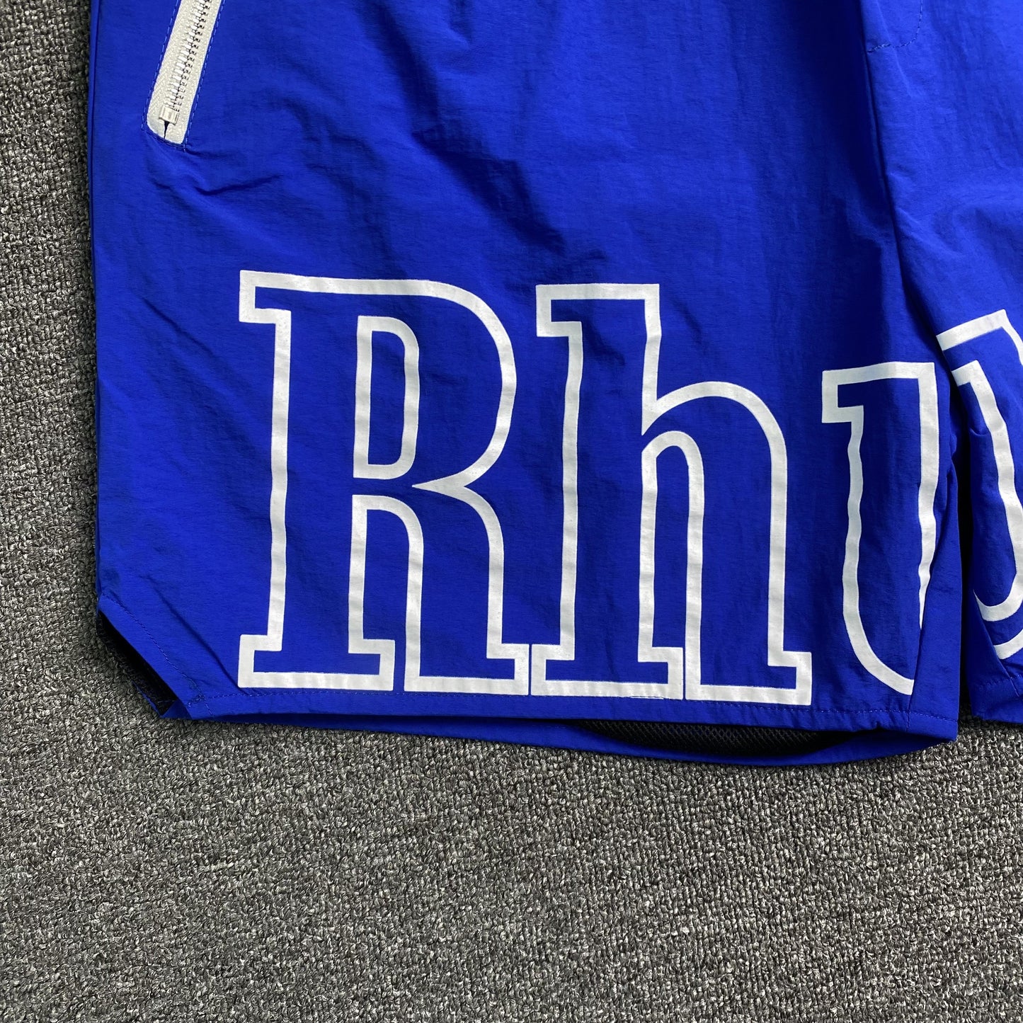RHUDE RH LOGO SHORTS BLUE