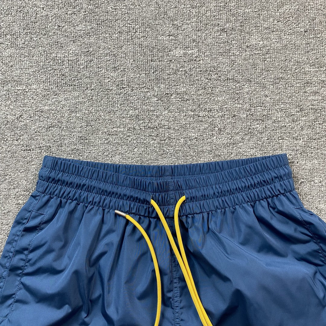 RHUDE RH LOGO SHORTS BLUE