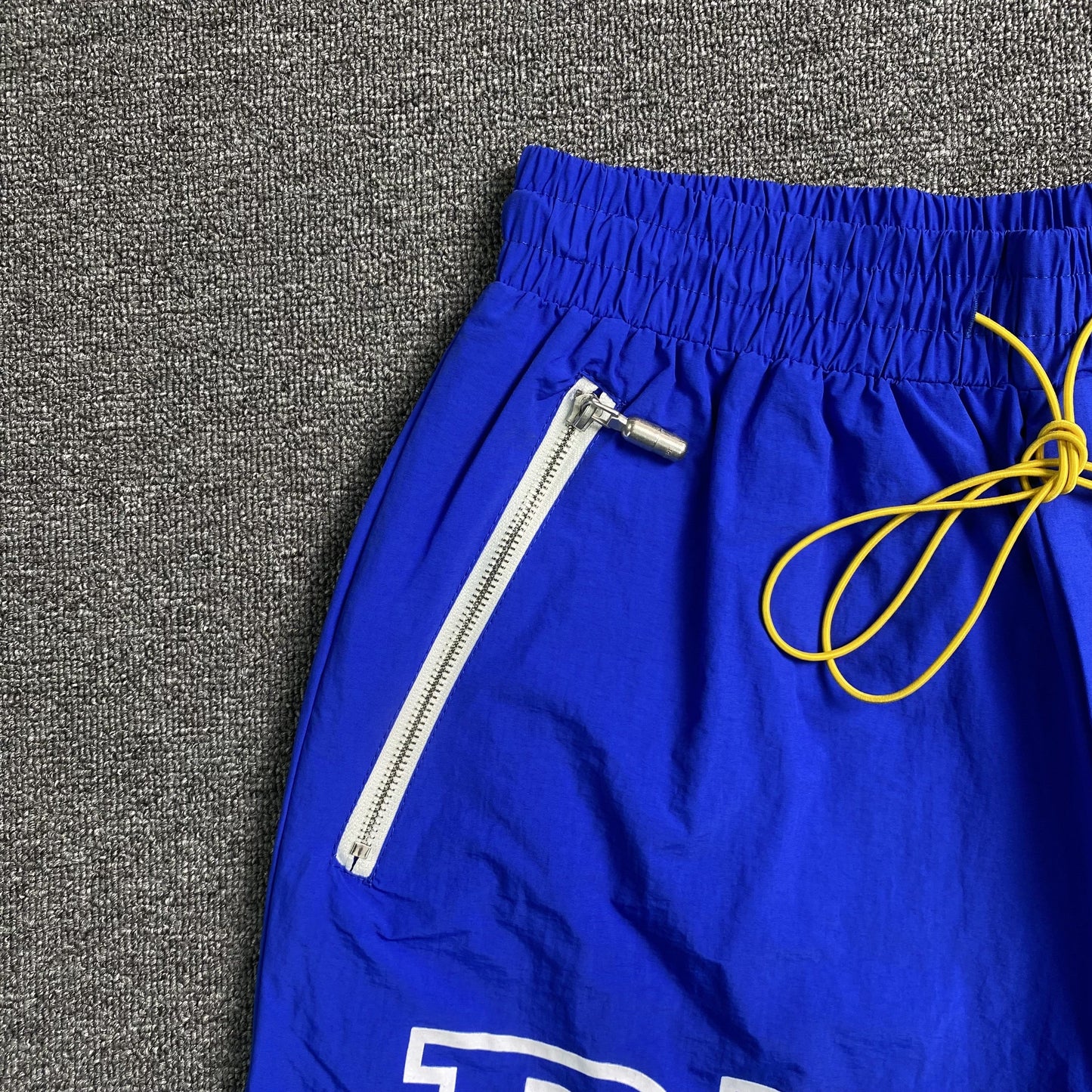 RHUDE RH LOGO SHORTS BLUE