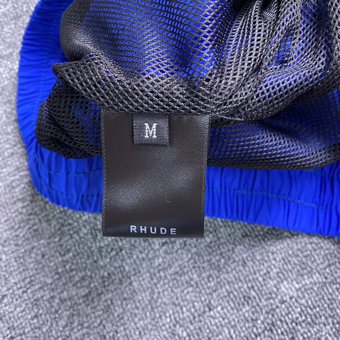 RHUDE RH LOGO SHORTS BLUE