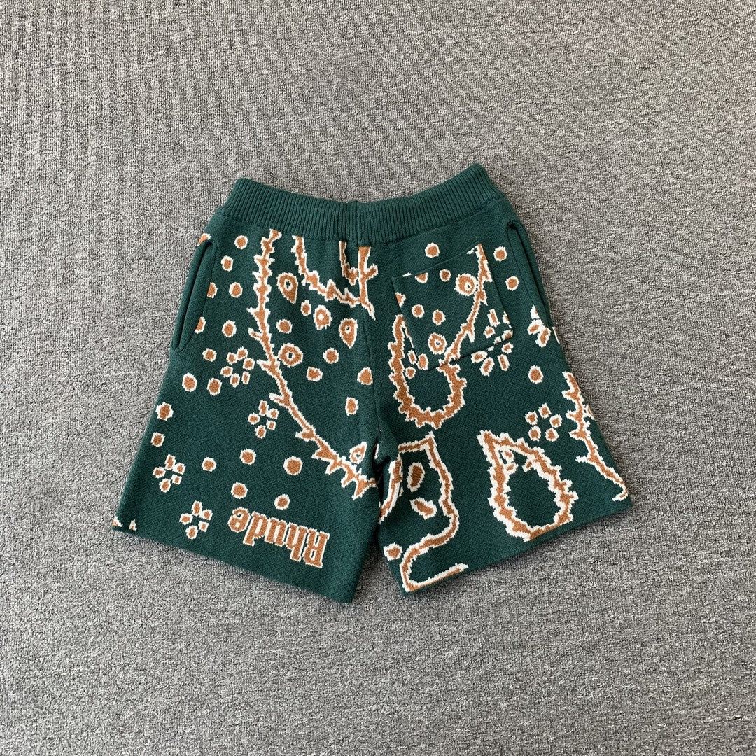 RHUDE SHORTS GREEN