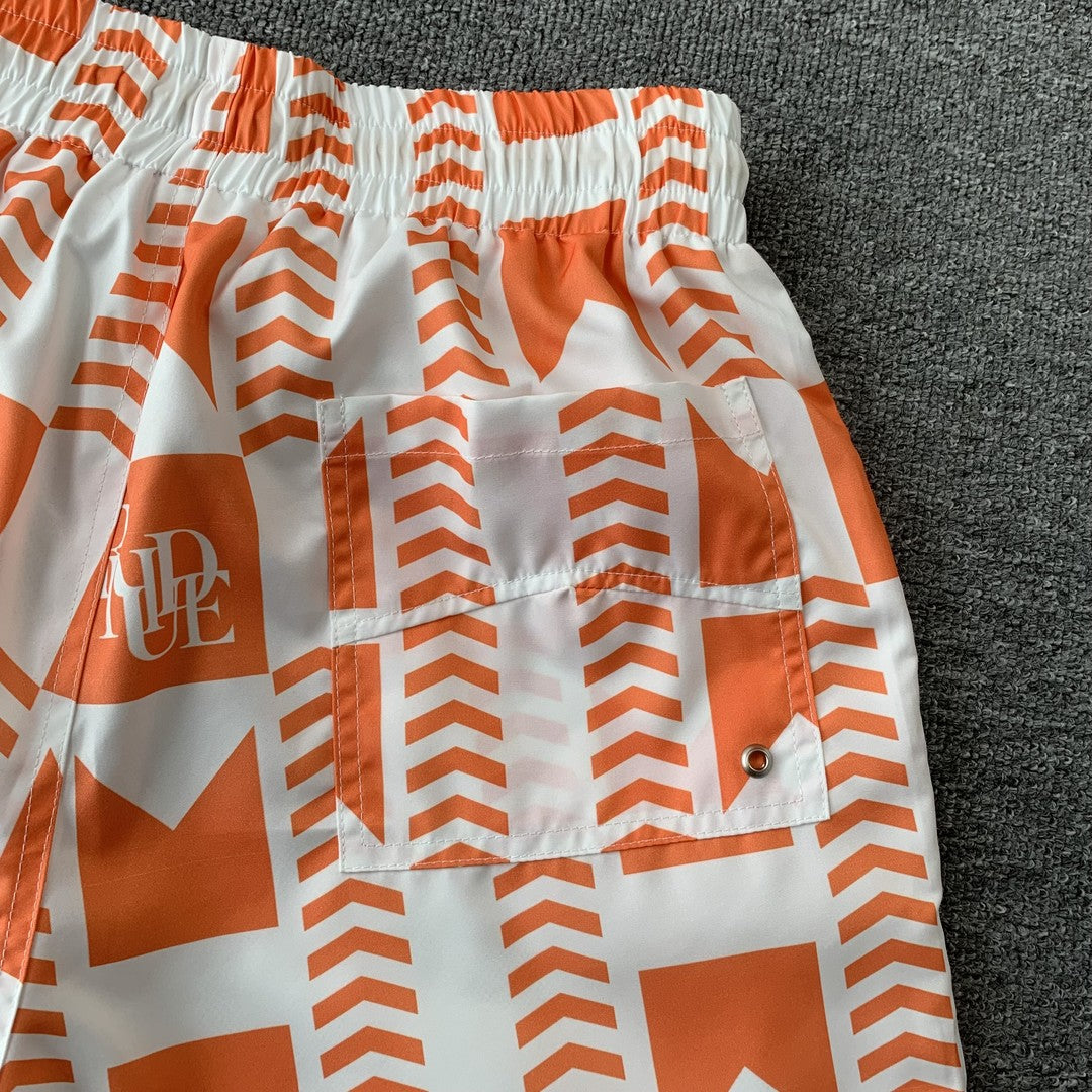 RHUDE SHORTS ORANGE