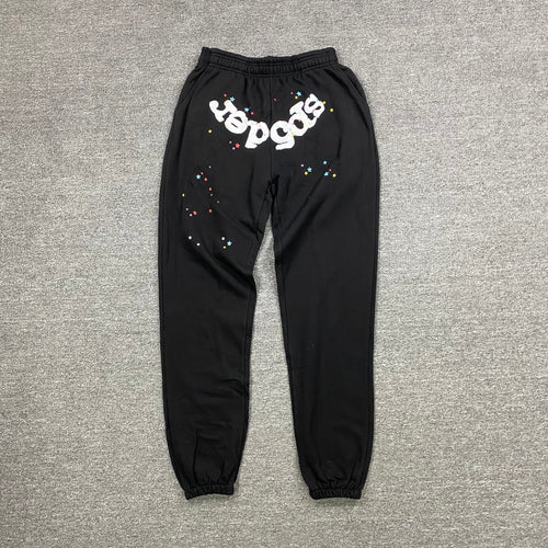 Sp5der Wait Web Sweatpants Black