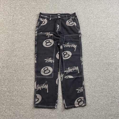 Stussy 8 Ball Jeans Black