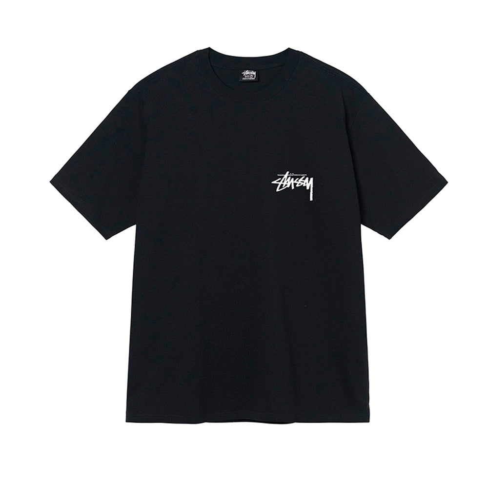 STUSSY FUZZY DICE TEE BLACK