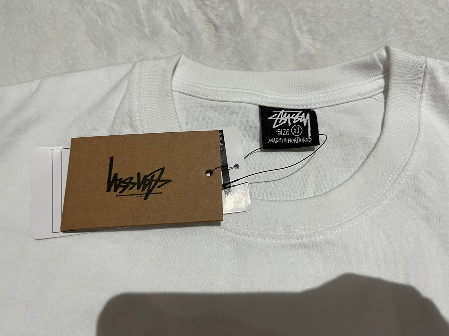 STUSSY STRAWBERRY TEE WHITE