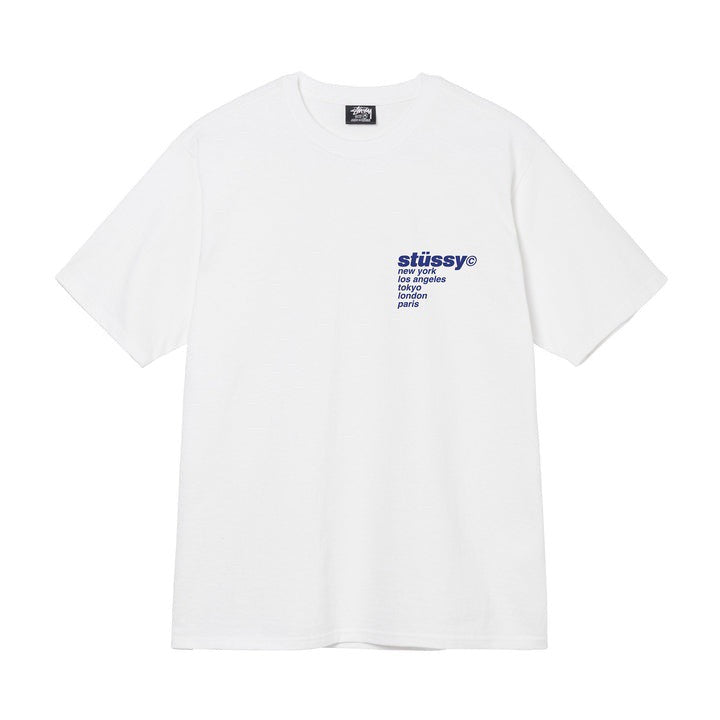 STUSSY STRAWBERRY TEE WHITE