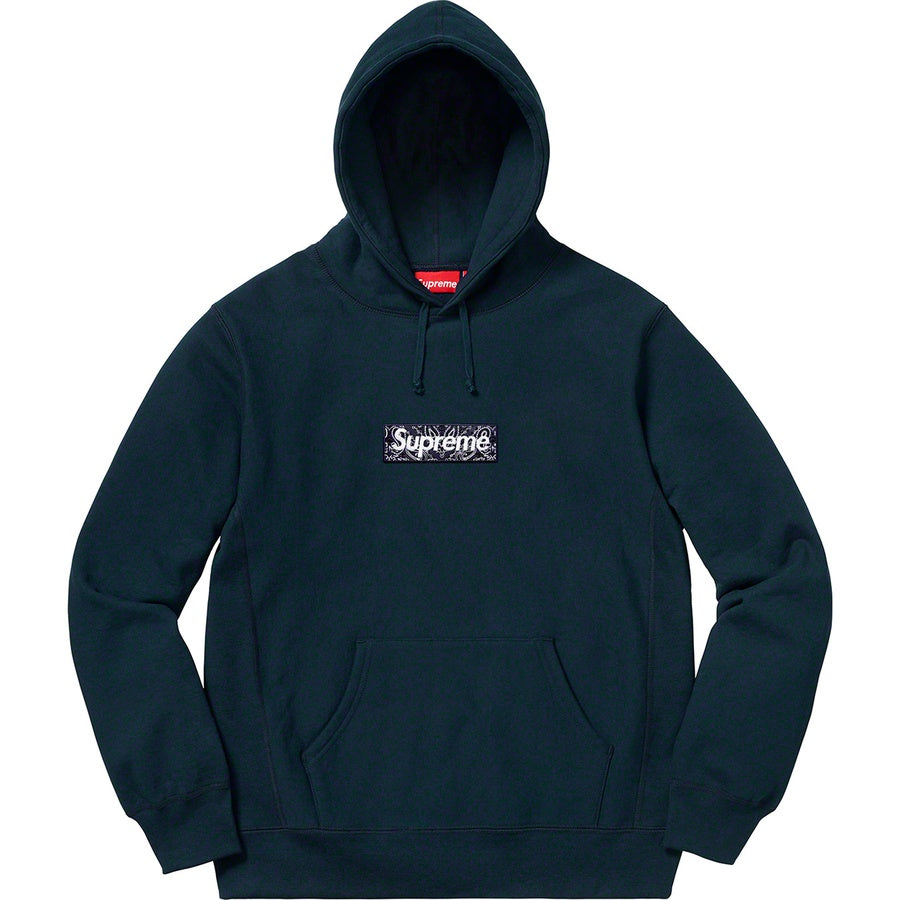 SUPREME BANDANA BOX LOGO HOODED SWEATSHIRT