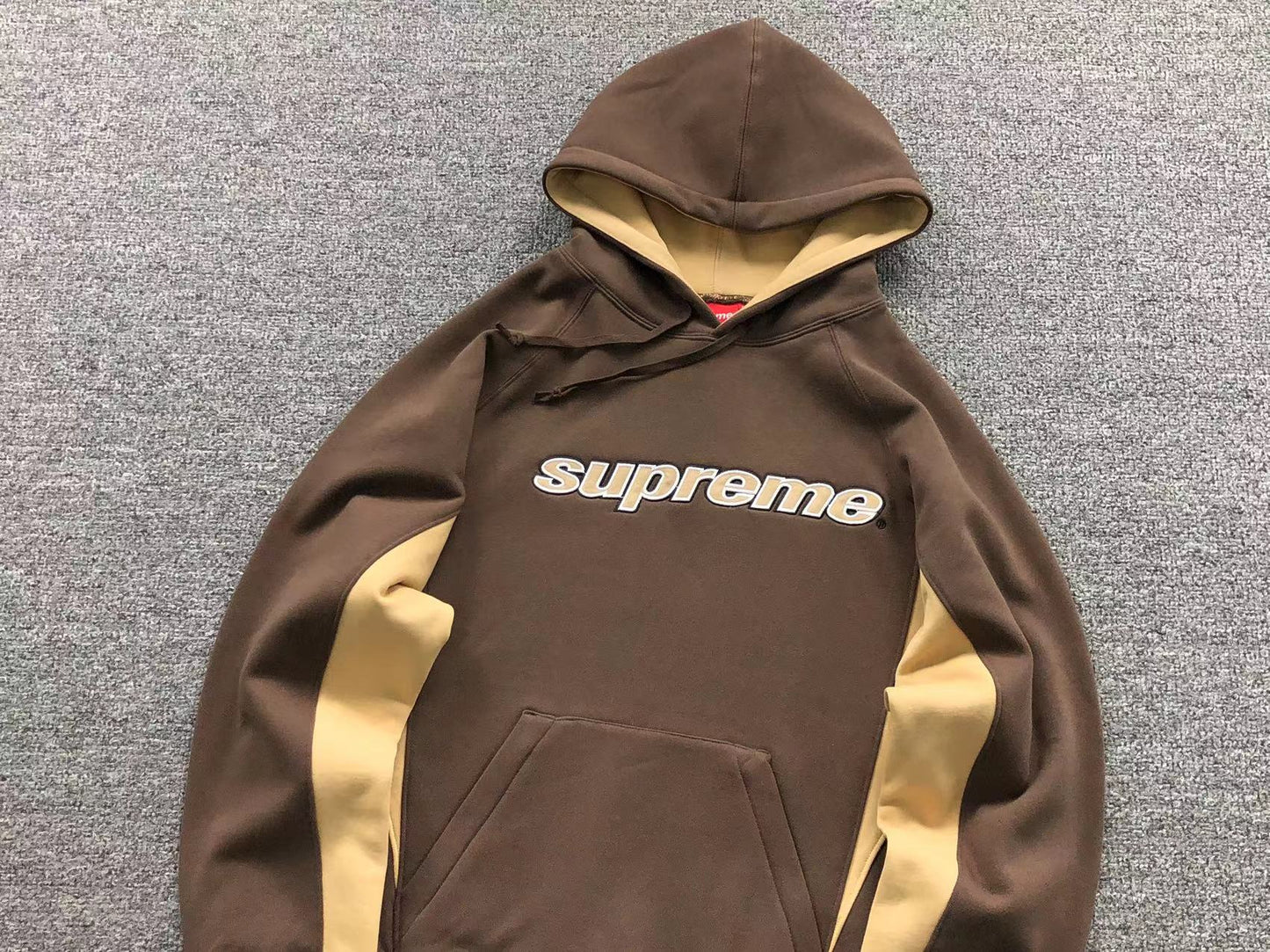 Supreme Division Hoodie Brown