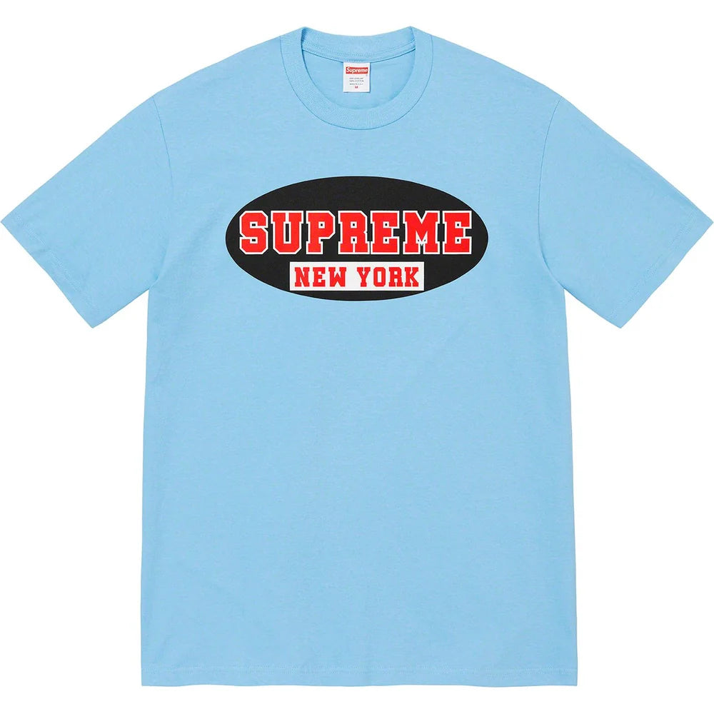 SUPREME NEW YORK TEE BRIGHT BLUE