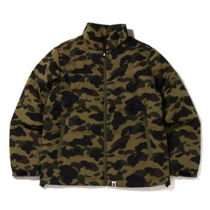 A BATHING BAPE CAMO DOWN JACKET