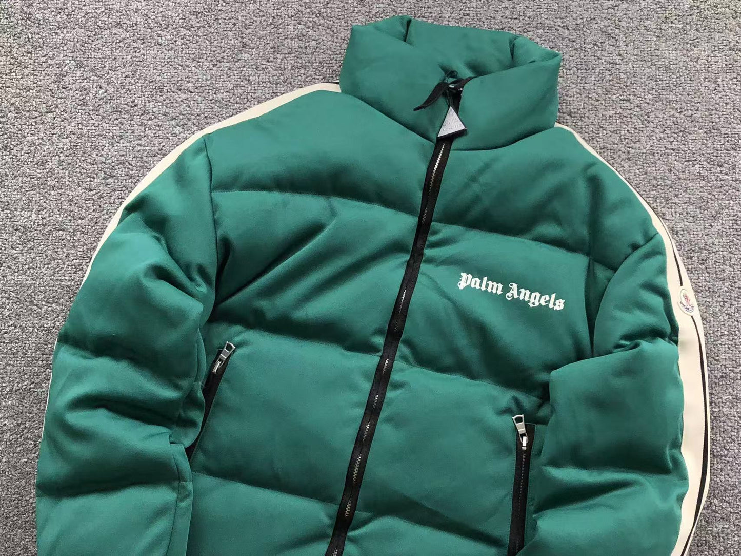 Moncler x Palm Angels Rodman Short Down Jacket Green