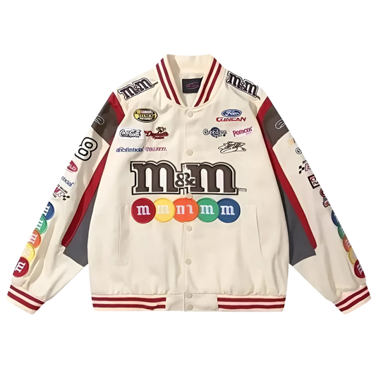 M&M RACING JACKET WHITE