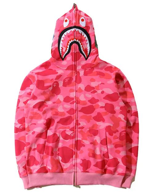 Bape hoodie Zip Pink