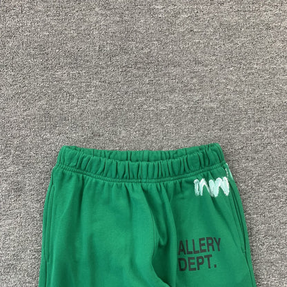 Gallery Dept Paint Sweatpants Green