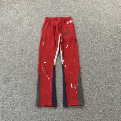 Gallery Dept Paint Sweatpants Red