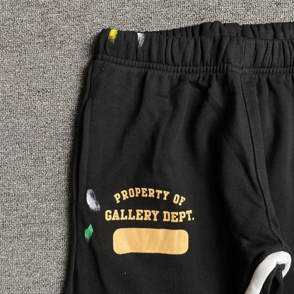 Gallery Dept Painted Sweatpants Black