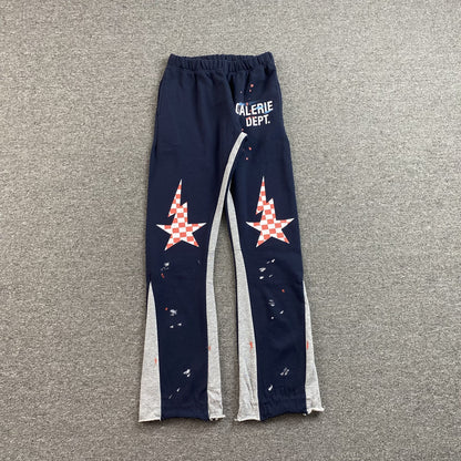 Gallery Dept Star Sweatpants Blue