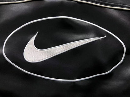 Supreme Nike Leather Varsity Jacket Black