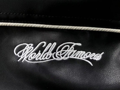 Supreme Nike Leather Varsity Jacket Black