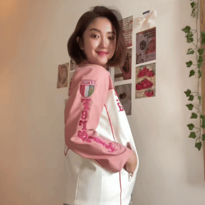 FERRARI F1 LEATHER JACKET PINK