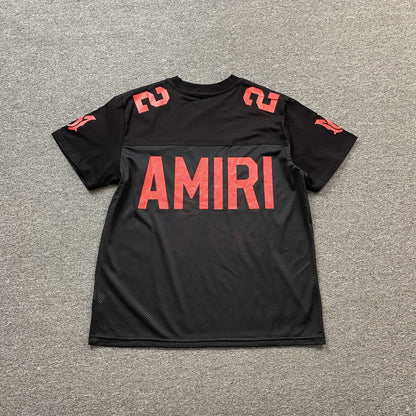 Amiri 22 Football Jersey Tee Black