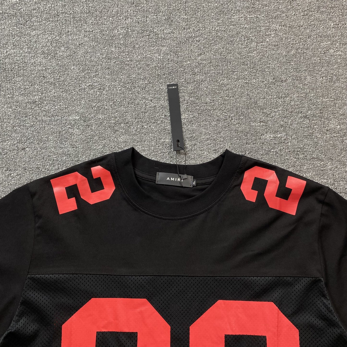 Amiri 22 Football Jersey Tee Black