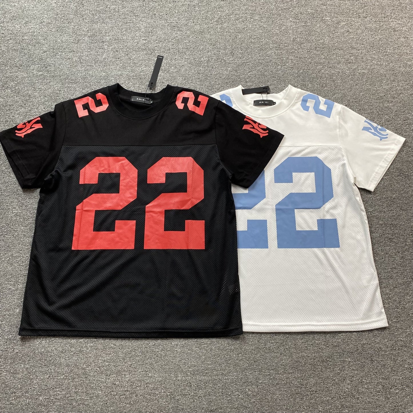 Amiri 22 Football Jersey Tee Black