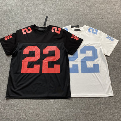 Amiri 22 Football Jersey Tee Black