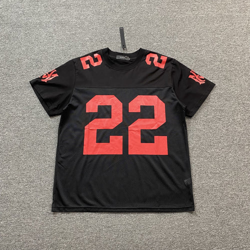 Amiri 22 Football Jersey Tee Black