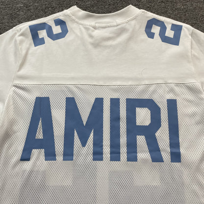 Amiri 22 Football Jersey Tee White