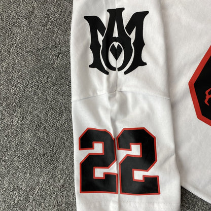 Amiri 22 Football Jersey Tee White