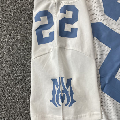 Amiri 22 Football Jersey Tee White