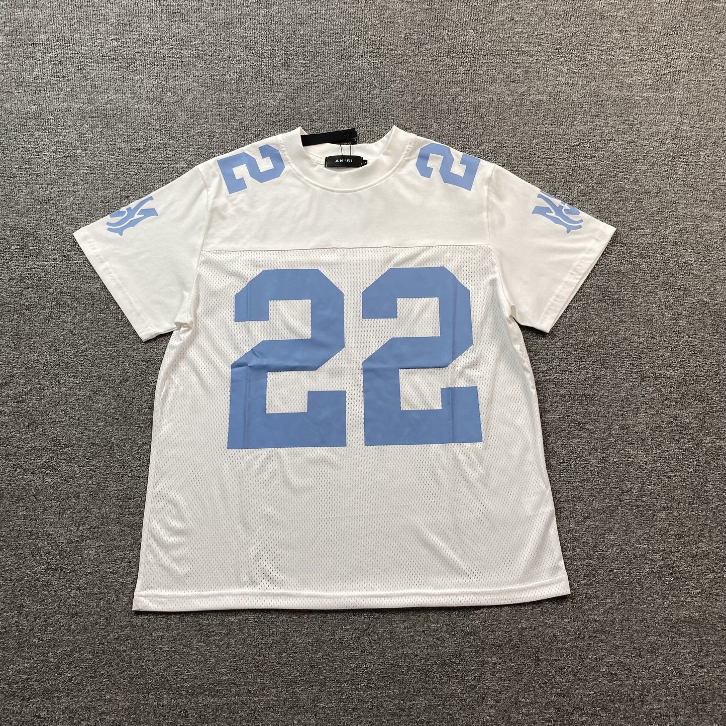 Amiri 22 Football Jersey Tee White