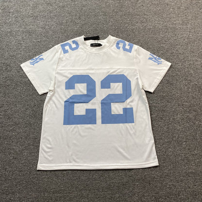 Amiri 22 Football Jersey Tee White