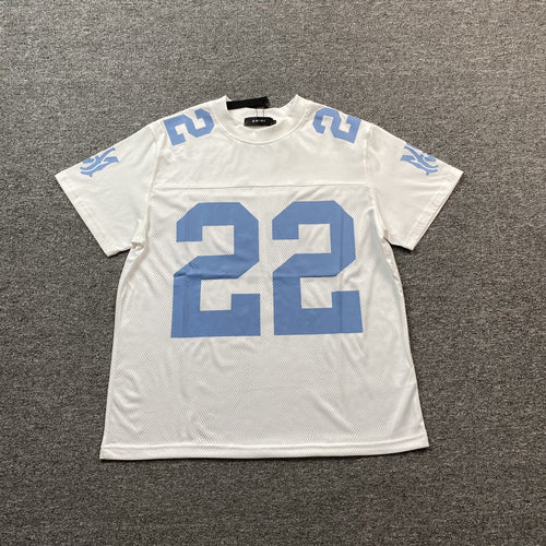 Amiri 22 Football Jersey Tee White