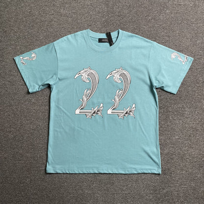 Amiri 22 Tee Blue