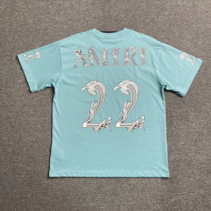 Amiri 22 Tee Blue
