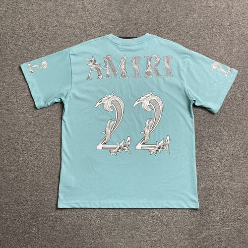 Amiri 22 Tee Blue