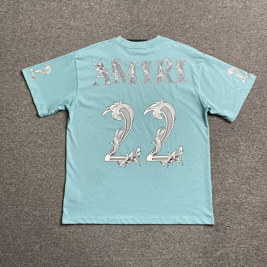 Amiri 22 Tee Blue