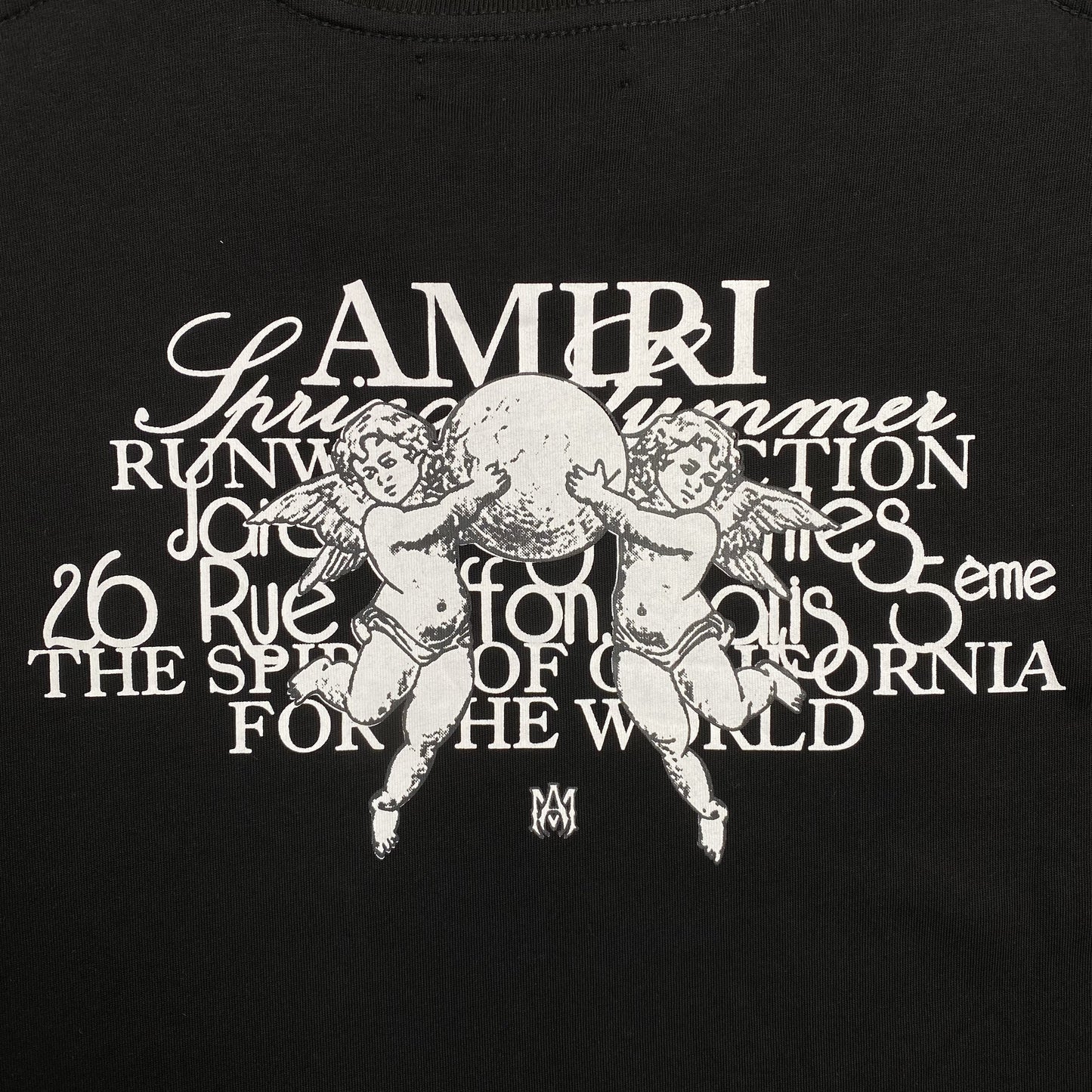 Amiri Angels Tee Black
