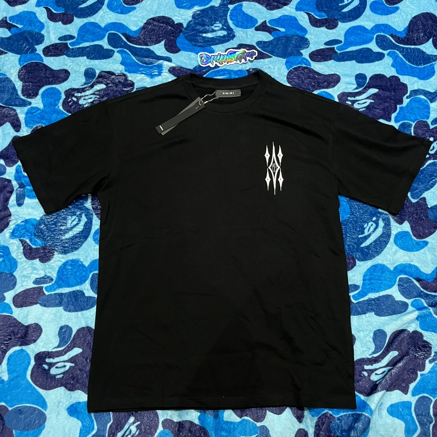 Amiri Argyle Tee Black