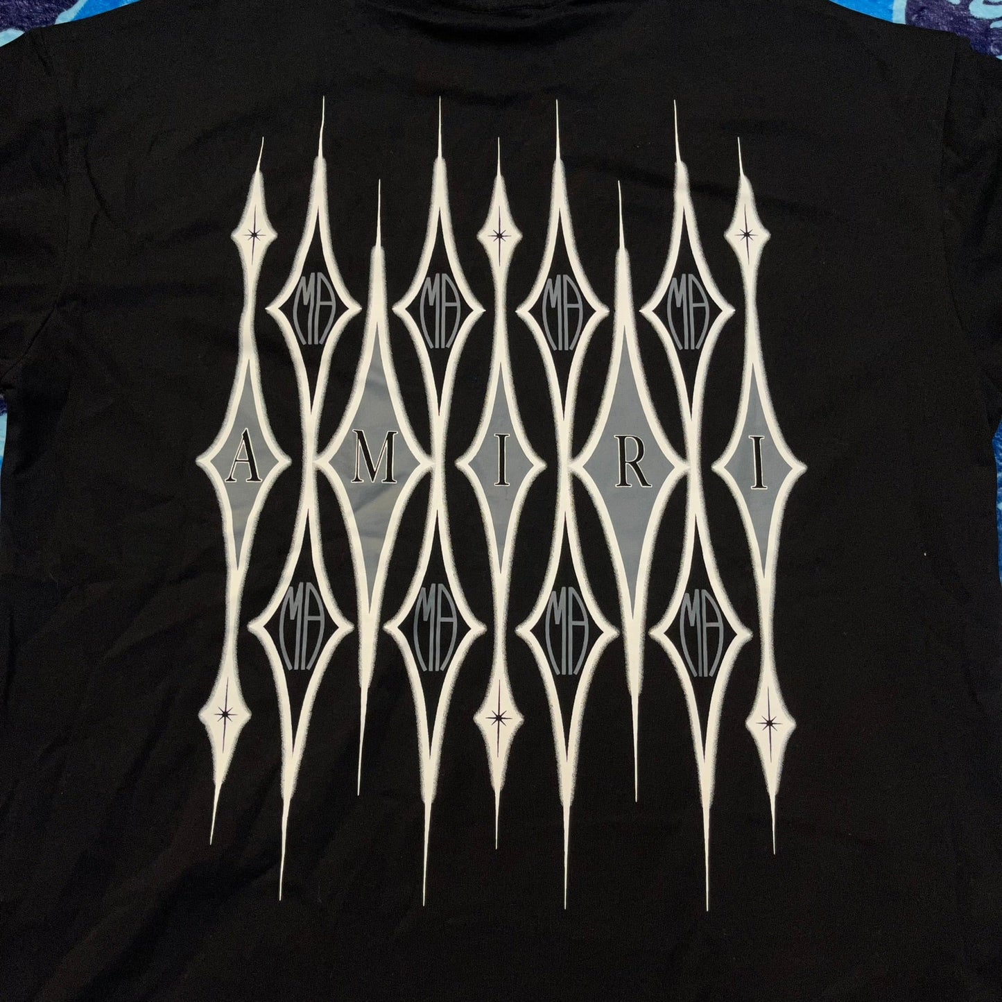 Amiri Argyle Tee Black
