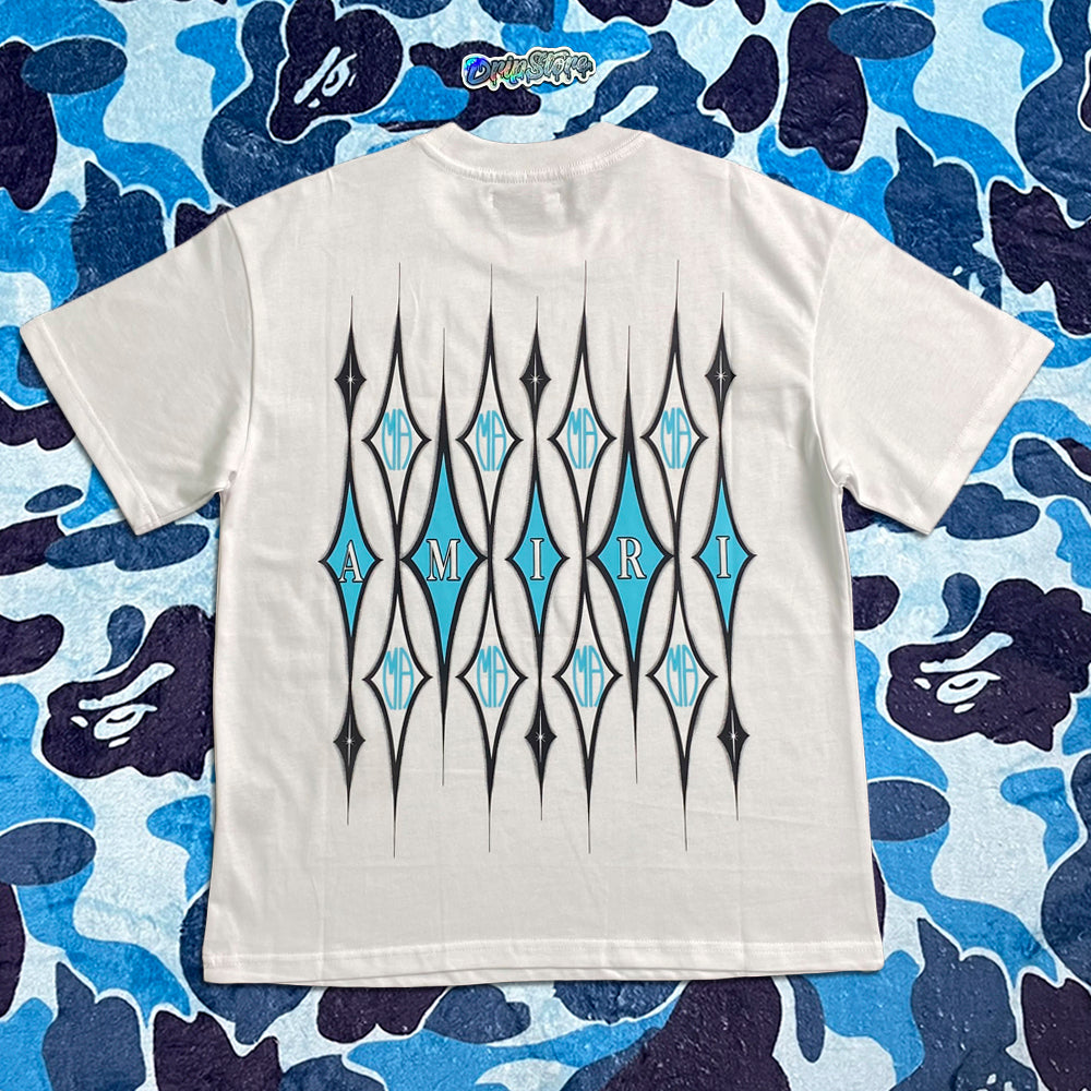 Amiri Argyle Tee White