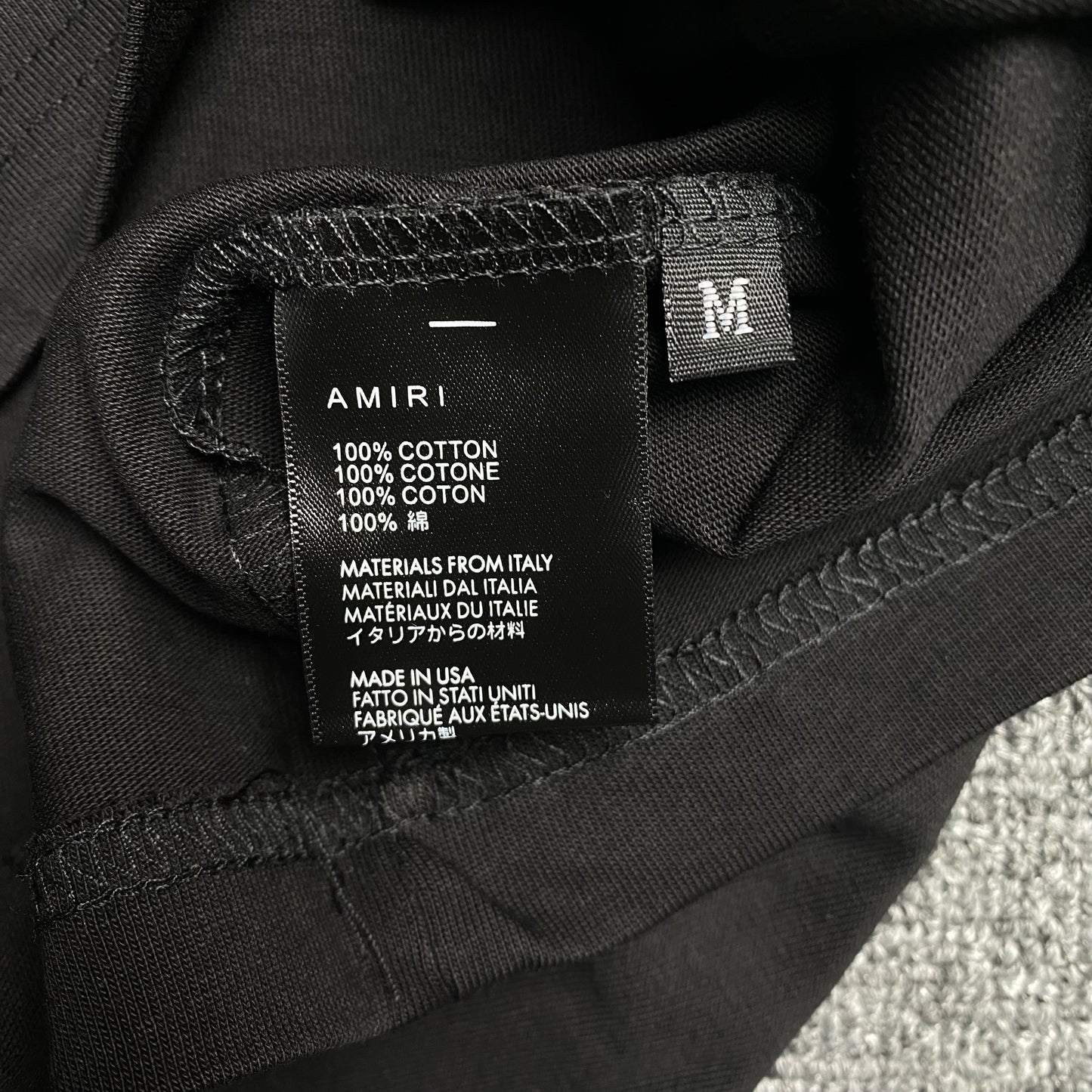 Amiri Arts District Tee Black