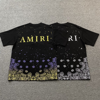 Amiri Bandana Bleach Ma Tee Black