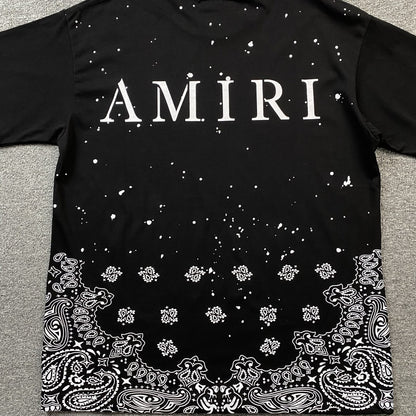 Amiri Bandana Bleach Ma Tee Black