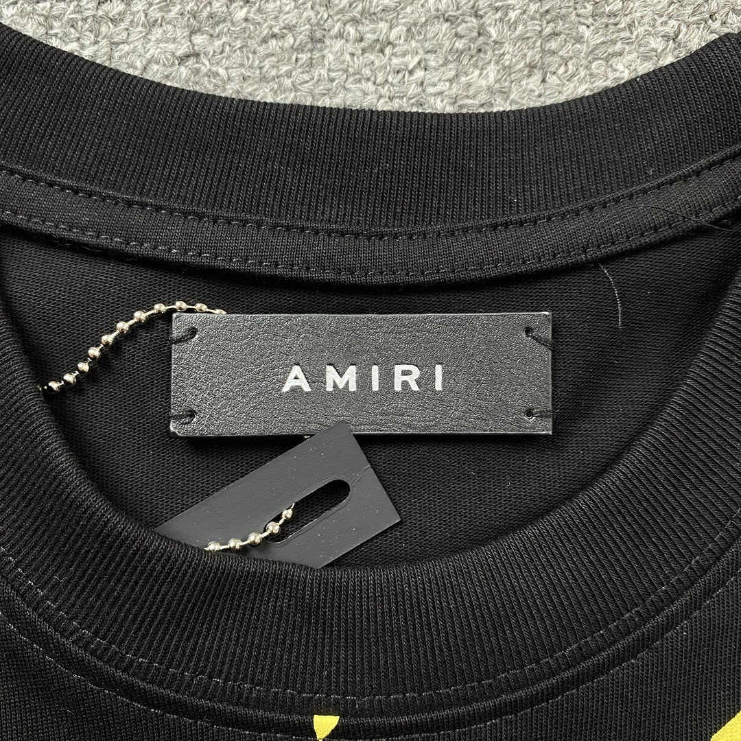 Amiri Bandana Bleach Ma Tee Black