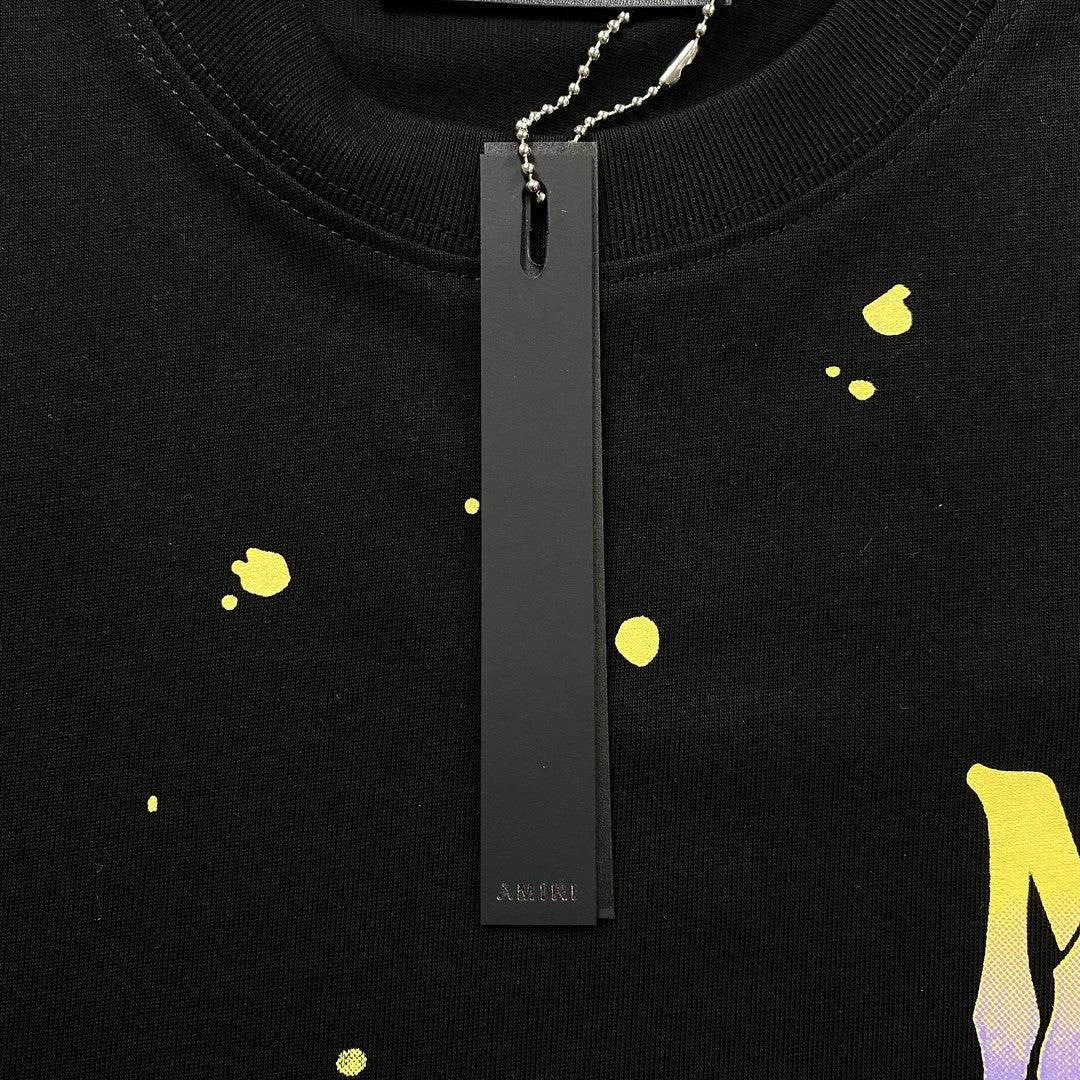 Amiri Bandana Bleach Ma Tee Black